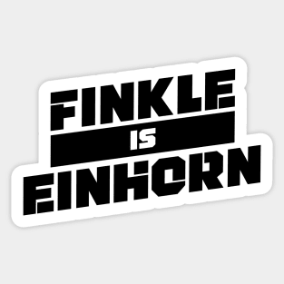 FINKLE IS EINHORN V3 Sticker